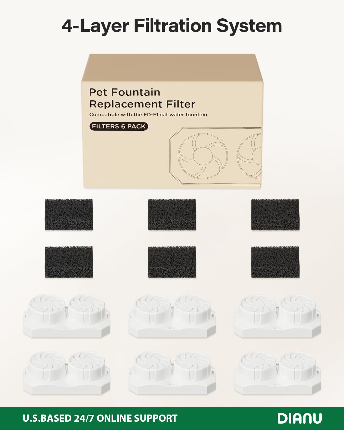 Replacement Filter Set (6 Pack)